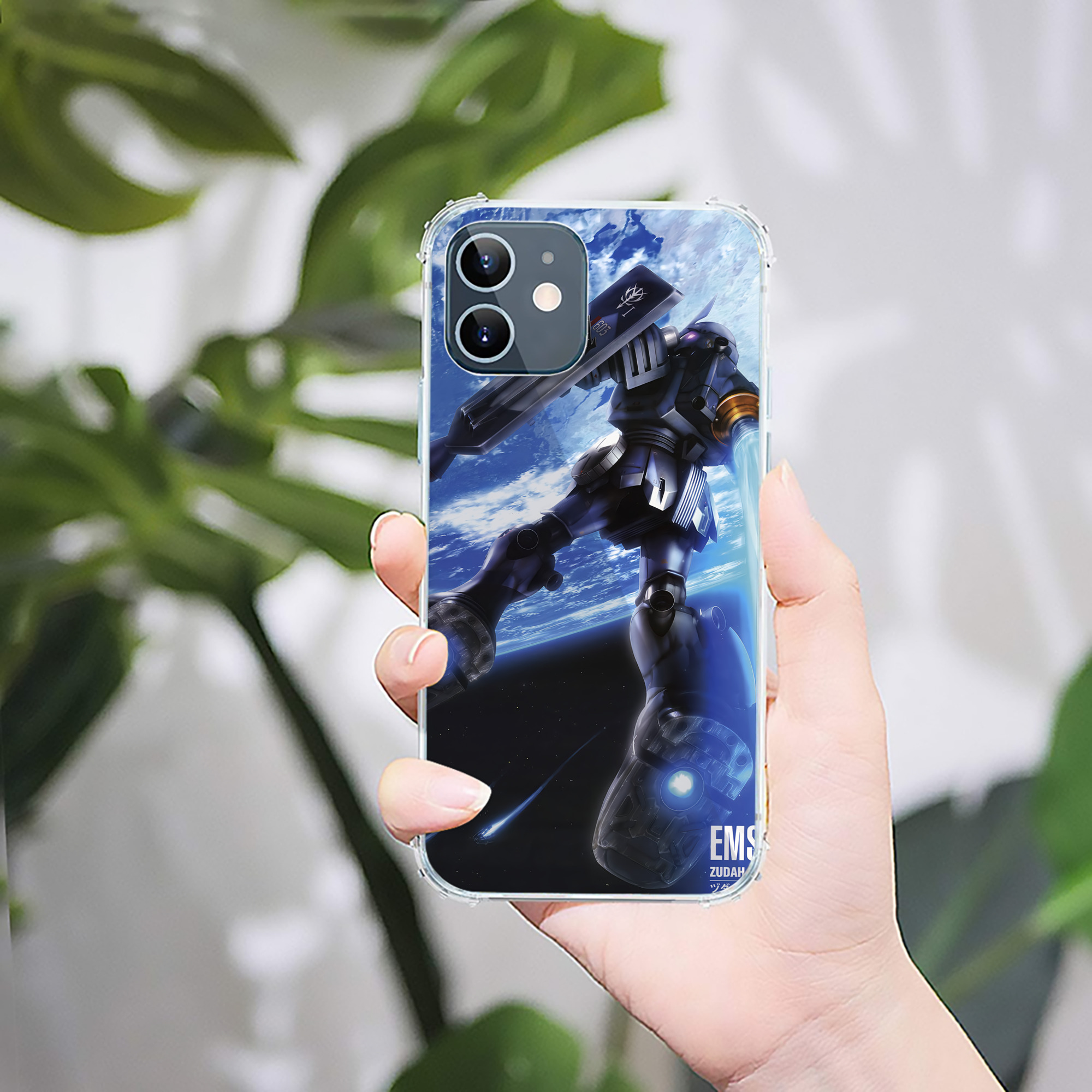 （画像用） 機動戦士ガンダム Mobile Suit Gundam 【iPhone 12シリーズ対応】透明スマホケース（クリアソフトケース）